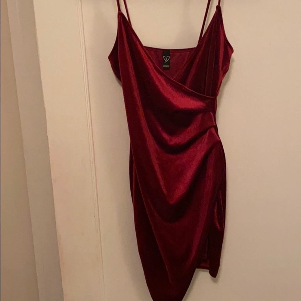 Red Velvet Mini Dress